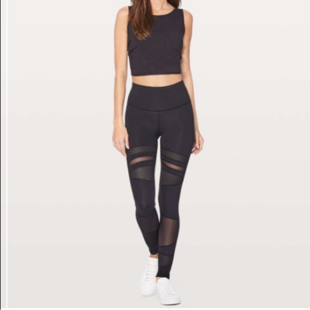 Lululemon Wunder Under Mix & Mesh Leggings - image 2